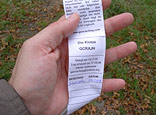Geocache Logbuch