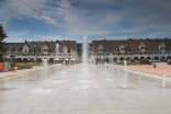 Unterer Marktplatz Freudenstadt mit Wasserspielen