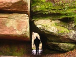 Felsen unter der Burgruine Diemerstein  